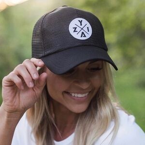 Black Zyia X Mesh Hat